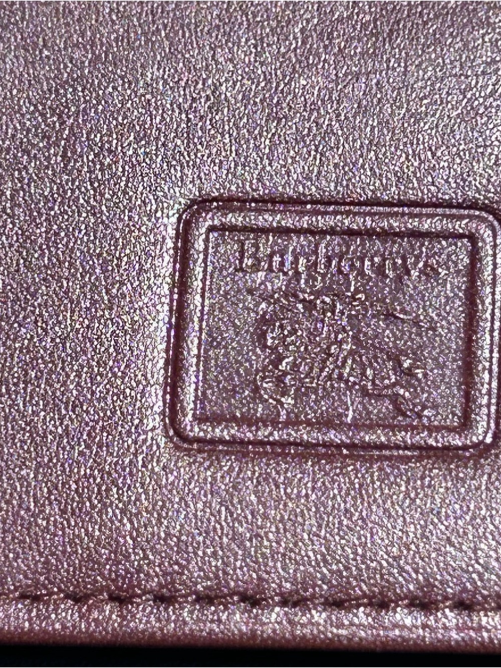 Vintage Burberrys EUC 3 Ring Key Holder Brown Bordeaux Leather - Picture 2 of 9